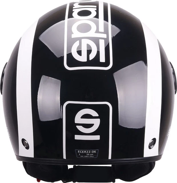 Sparco Demi-Jet Helm mit Peak für Motorräder Mattschwarz mit ABS-Schale Sparco Demi-Jet Helm mit Peak für Motorräder Mattschwarz mit ABS-Schale