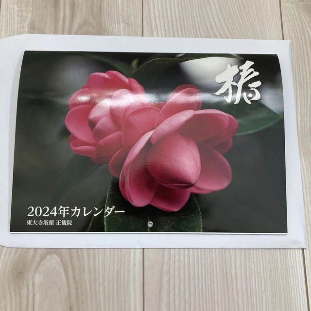 TODAIJI TEMPLE SHOKANIN Camellia Calendar 2024 Reiwa 6 Japan g5 44.82