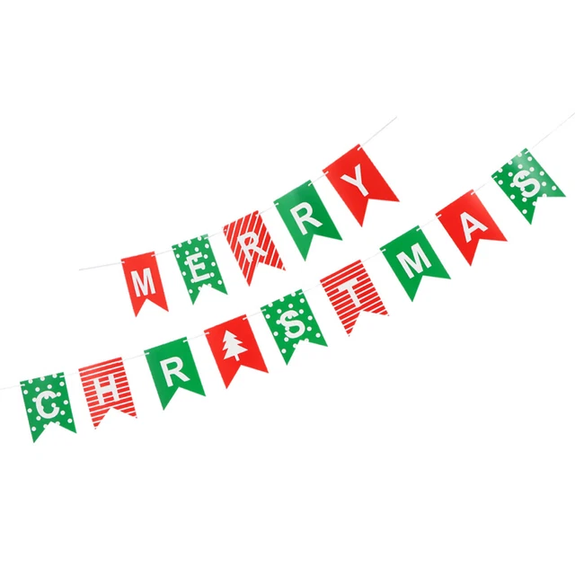 4 Sets Weihnachtsbanner Dekor Buchstabendekor Tür Dekoration Weihnachten