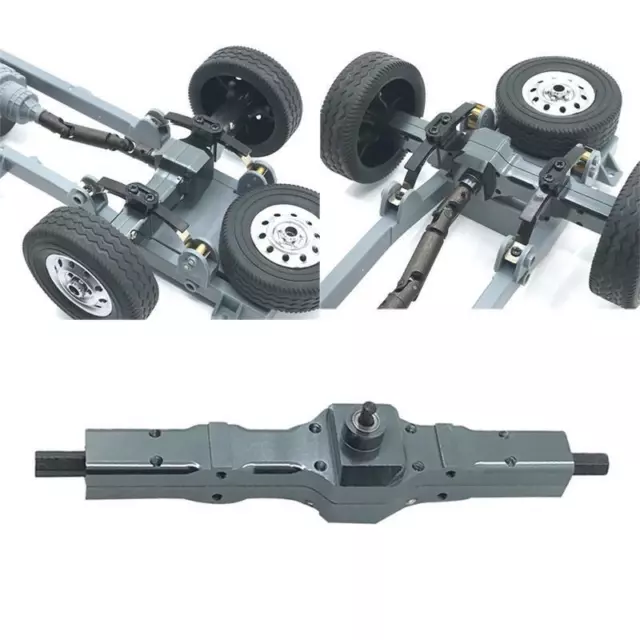 Metal Gear Sturdy Rear Axle Assembly Spare Part with Differential Gear for WPL