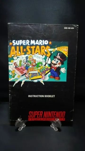 Super Mario All Stars  (Super Nintendo, SNES) 1994 Instruction Booklet