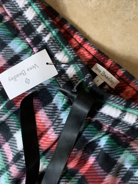 Vera Bradley Cozy Pajama Pants in Ribbons Plaid Small NWT