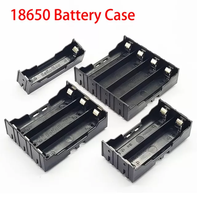 1/2/3/4 Slot Battery Storage Case/Box/Organizer/Holder for 18650 Hard Pin DIY