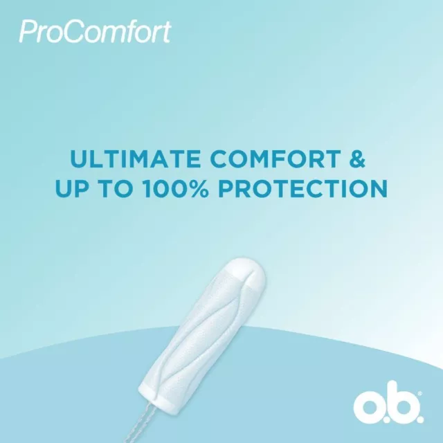 Tampons Ob ProComfort, réguliers, débit moyen, 20 pièces 3