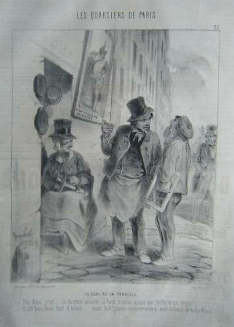 LITHOGRAPHIE 19è QUARTIERS DE PARIS QUAI DE LA FERAILLE