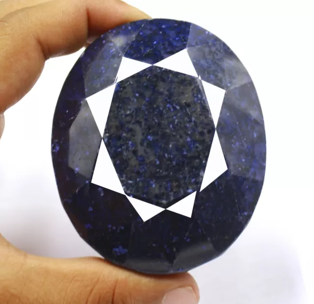 Earth Mined Natural Royal Blue Sapphire Oval Shape 1499 Ct Certified Gems OMQ