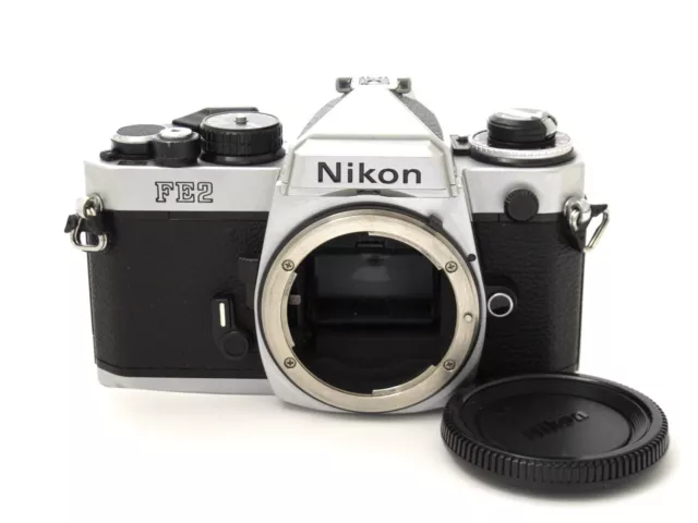 Nikon FE2 chrom analoge Spiegelreflexkamera Gewährleistung 1 Jahr