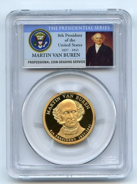 2008 S $1 Martin Van Buren Dollar PCGS PR70DCAM