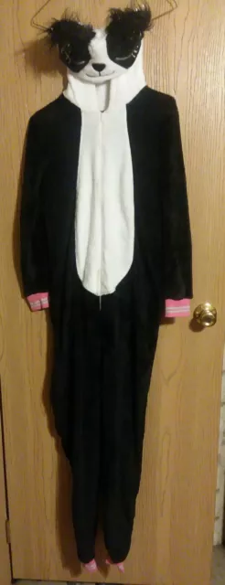 Secret Treasures Women's Panda Hooded Union Suit Sleepwear Pajamas/ Costume XS