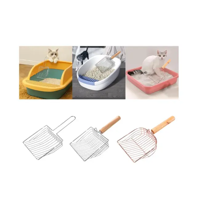 Litter Scooper Pet Sifter Pelle Portable Durable Cat Litter Spoon with Hook