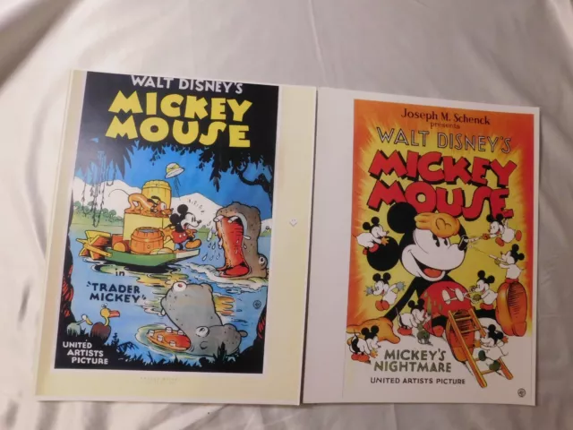 WALT DISNEY MICKEY Mouse Movie Poster Prints Lot of 2 $31.12 - PicClick