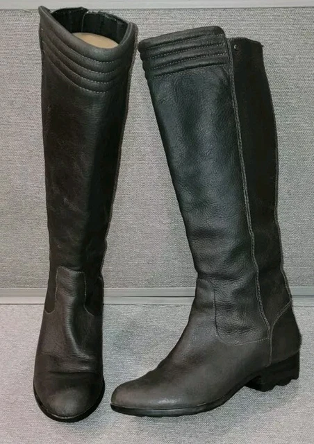 WOMENS SOREL DANICA Tall Leather Fashion Anthropologie Waterproof Moto Boots 118.96 PicClick