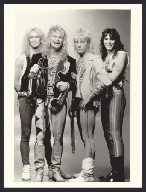 1980s VAN HALEN Original Photo SUPERSTAR GLAM METAL HARD ROCK BAND hdp