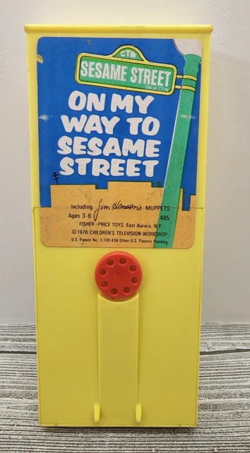 Fisher Price Movie Viewer On My Way To Sesame Street Jim Henson Muppet Cassette