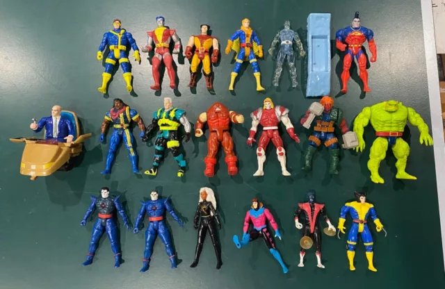 Marvel X-Men 1990s Vintage Toy Biz Action Figure Lot Of 19