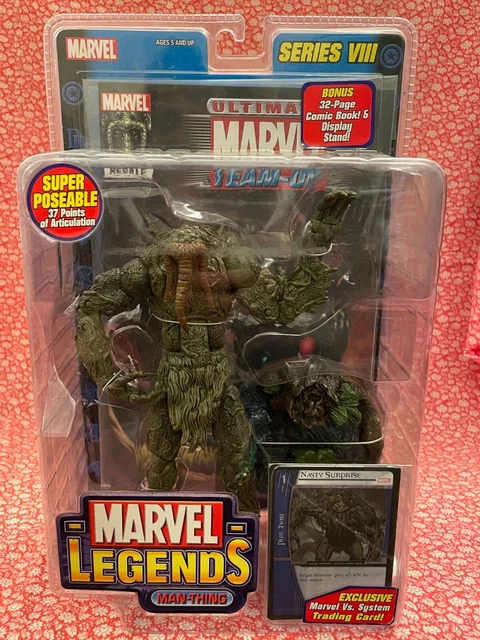 ToyBiz Marvel Legends Series VIII MAN-THING Action Figure W/ Comic Book NIB