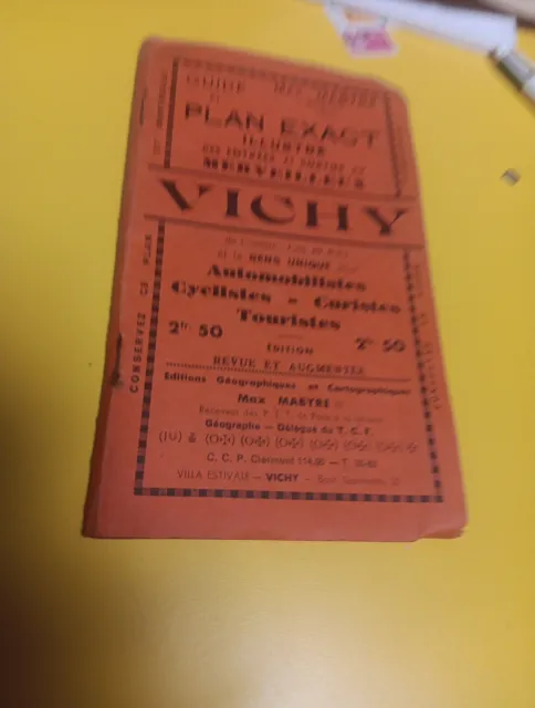 Guide Plan Vichy Max Mabyre 1937 Environ