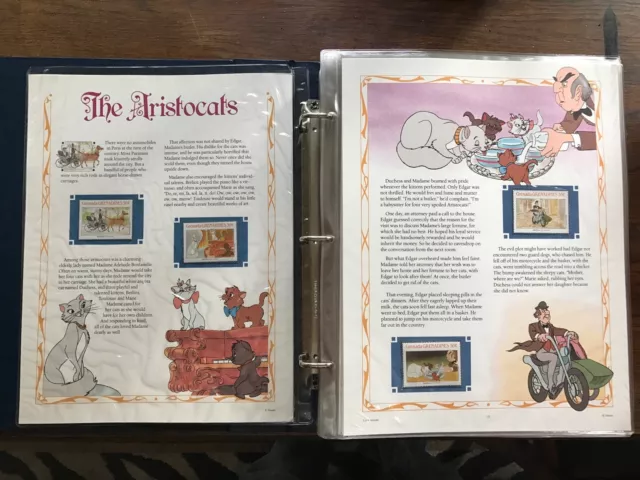 Classic Disney Movies Collector Panels  , 2 Books , 13 Stories with Stamps