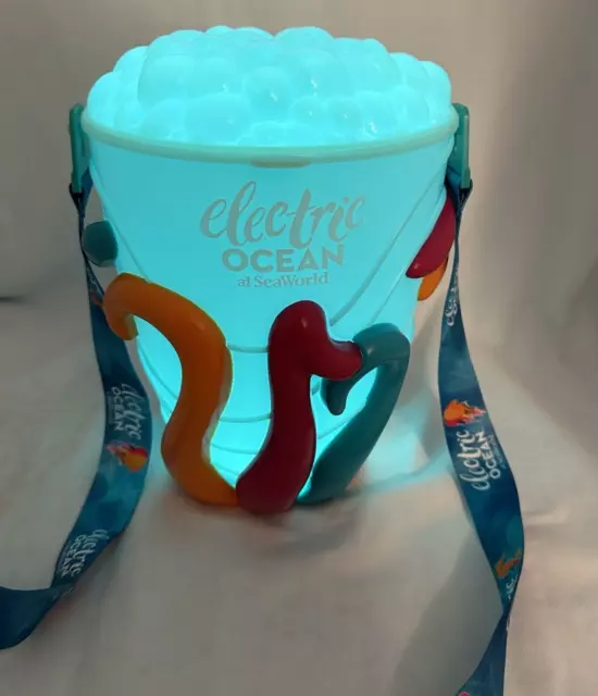 SEAWORLD ELECTRIC OCEAN Light Up Popcorn Bucket Unused 29.00 PicClick