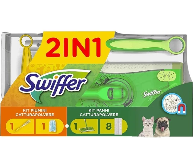 Swiffer Panni Catturapolvere Microfibra - Confezione Maxi Da 240 Panni | Per Pavimenti E Peli Animali