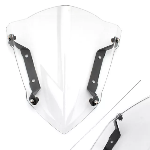 ?Windshield Windscreen Deflector W/Bracket For Yamaha MT-09/FZ-09 2014-16 White