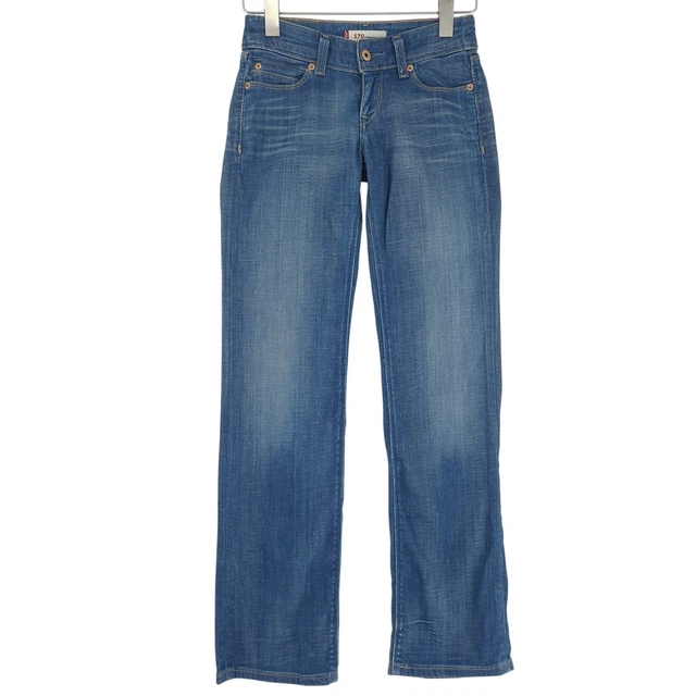 Jean Levi's 565 Femme - Taille 38 (W28) - Bleu - Très Bon état