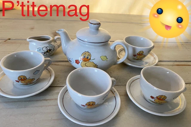 ANCIENNE DINETTE DE poupée service à café en porcelaine EUR 20,00