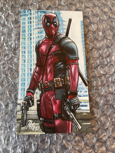 Deadpool Sketch Card Psc Aceo Original Art Javier Gonzalez Marvel Deadpool Sketch Card Psc Aceo Original Art Javier Gonzalez Marvel