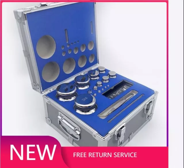New F1 Grade 27pcs 1mg-2kg 304 Stainless Steel Scale Calibration Weights Kit