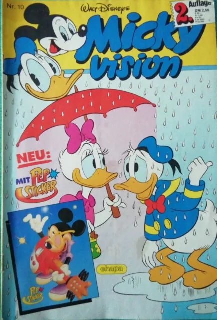 Walt Disneys Mickyvision 2.Auflage Nr. 10/1987 (ehapa) ohne Aufkleber Zustand: 3