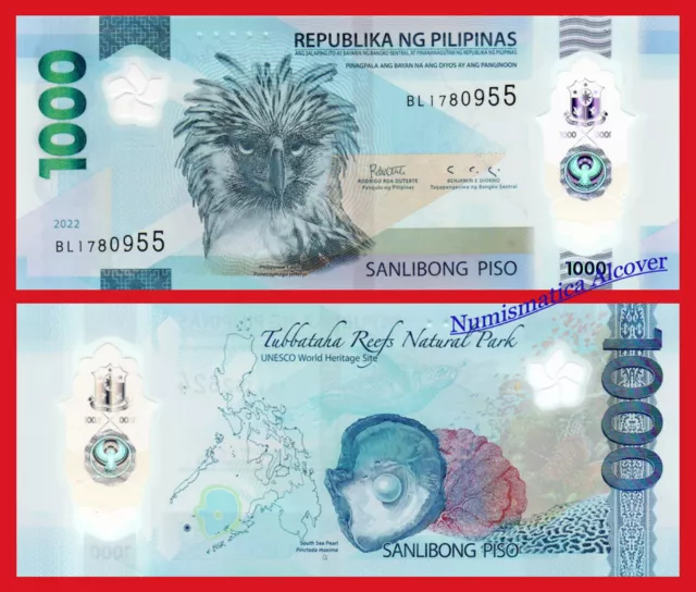 FILIPINAS PHILIPPINES 1000 Piso 2022 Polímero Pick 241  SC  / UNC