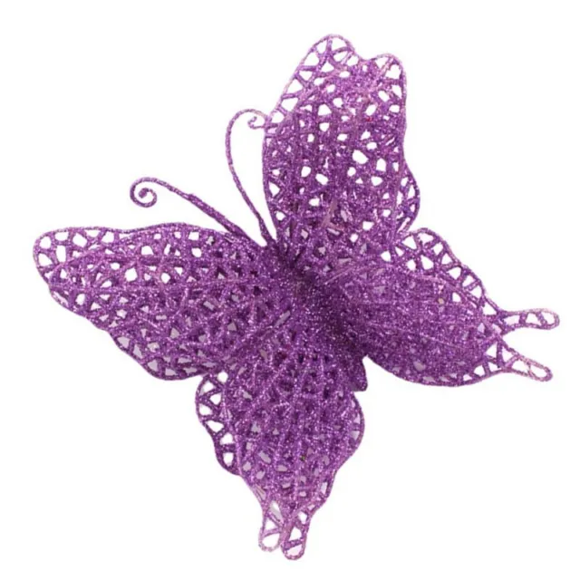 Shimmering Gold Dust Glitter Butterfly Christmas Tree Decoration (1PCS)