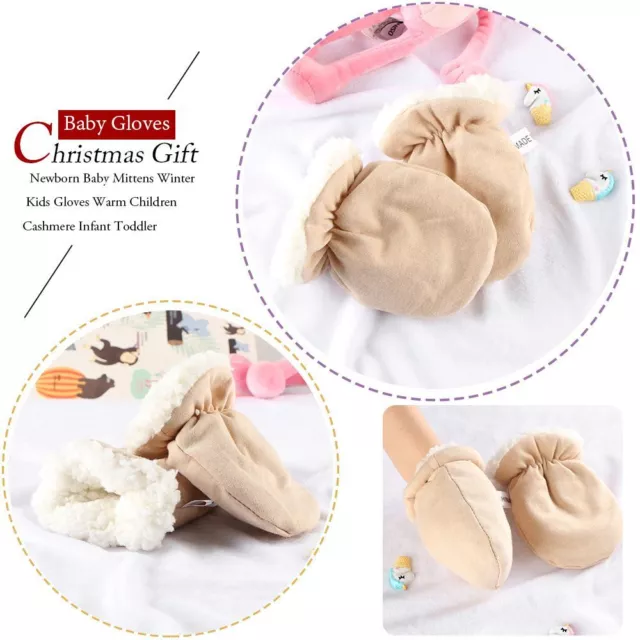 Cute Children Christmas Winter Warm Baby Gloves Cashmere Mittens Full Finger