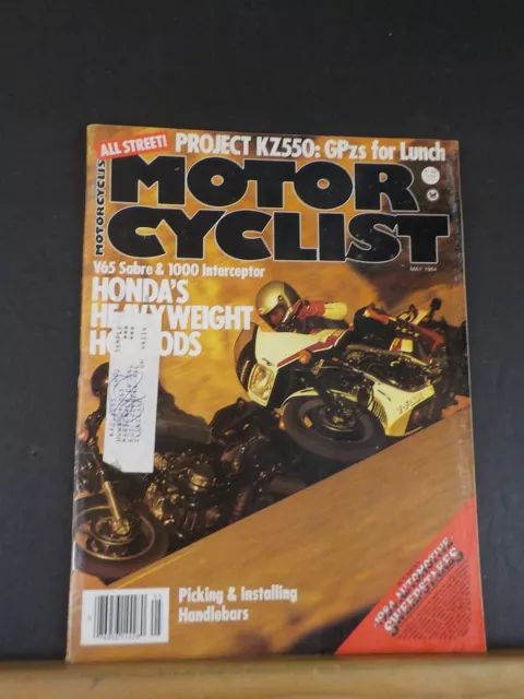MOTORCYCLIST MAGAZINE 1984 May Picking & Installing Handlebars Project ...