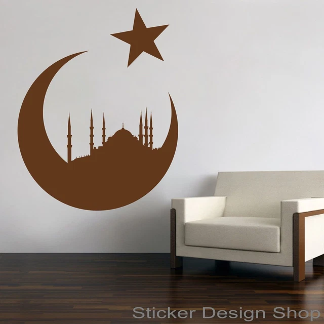 Adesivo Murale Logo Fenerbahçe - 40x40 Cm - Nero Opaco - PVC Autoadesivo Per Pareti, Vetro, Legno