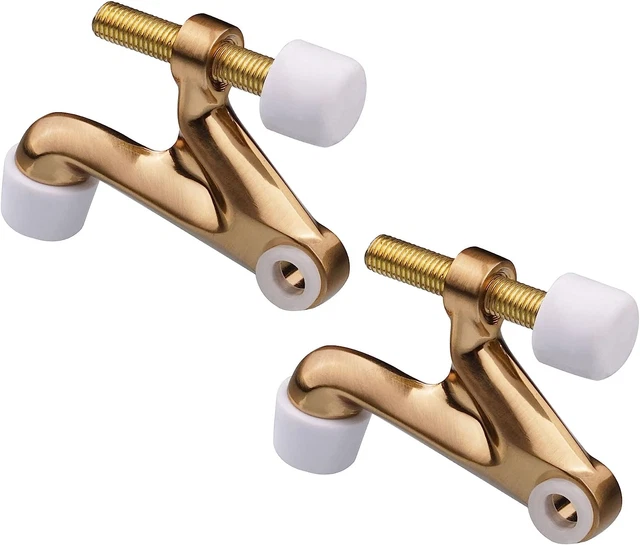 2 Pack Hinge Pin Door Stopper,Adjustable Heavy Duty Door Stopper 2-3/8"X15/16”,C