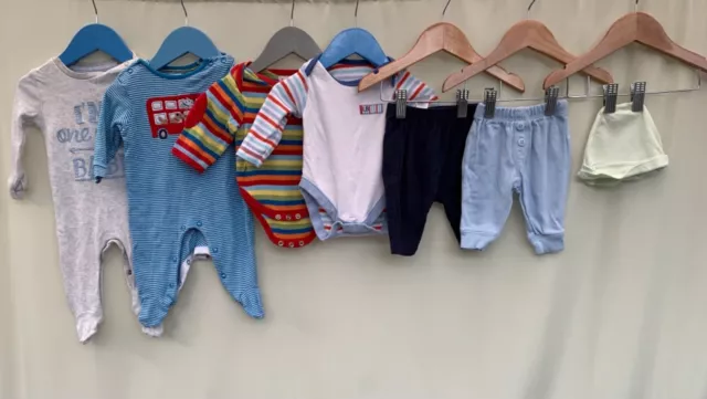 Boys bundle of clothes age 0-3 months F&F John Lewis mini club Tu