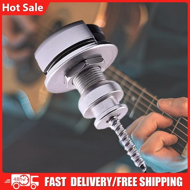 2 Pcs Quick Release Guitar Strap Locks Security Strap Lock with Mounting Screws