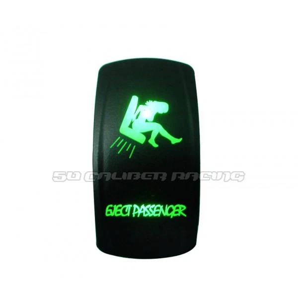 Rocker Switch Green On/Off ATV UTV Kawasaki Teryx Mule ArticCat Wildcat Sandrail