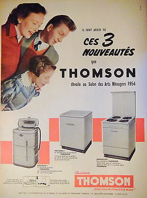 PUBLICITE  1967   THOMSON  machine à laver lave linge 