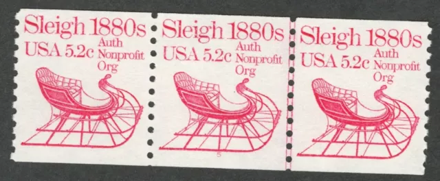 US. 1900. 5.2c. Sleigh 1880s. Coil PNC3. P#5. MNH. 1983