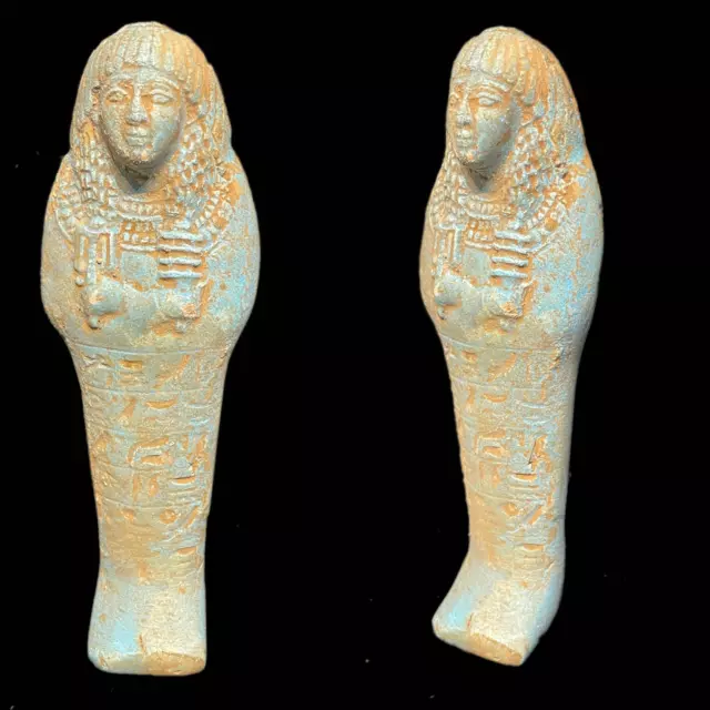 BEAUTIFUL ANCIENT EGYPTIAN  USHABTI SHABTI - 664 - 332bc (33)