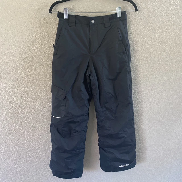 Columbia Omni Heat Kids Ski Pants Bugaboo Medium M Black Girls Boys Unisex Snow
