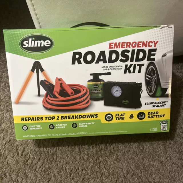 Slime '50154' Emergency Roadside Kit with Tire Inflator (14525)