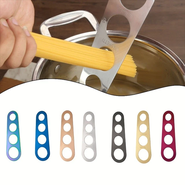 Outil Mesure-spaghetti - 4 Tailles De Portions - Inox, Facile à Nettoyer - Pour Cuisiner La Bonne Quantité - 8