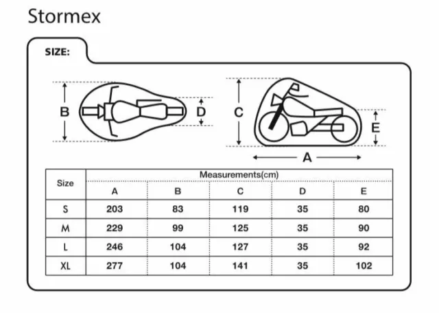 Oxford Motorrad Fahrrad wasserdicht atmungsaktiv Stormex Abdeckung XL - CV333 2