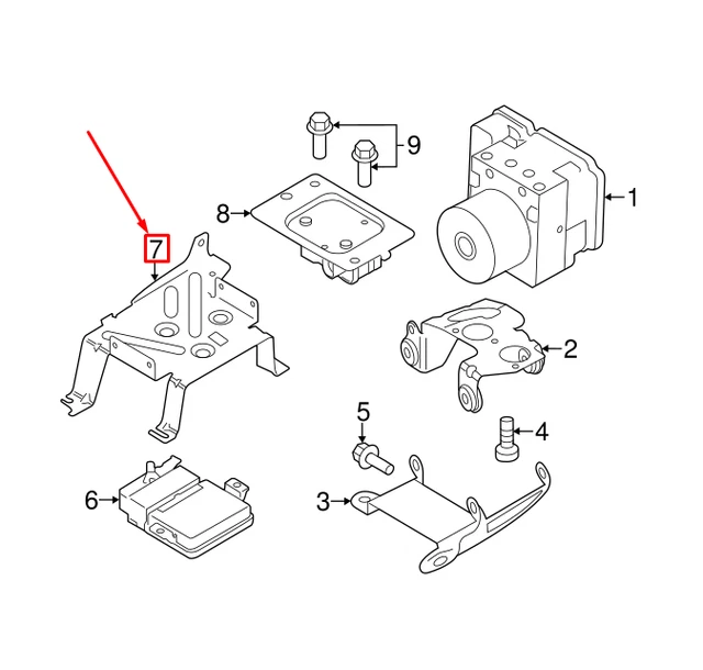 NEW VOLVO S60 Mk2 Parking Brake Ecu Control Unit Bracket 31318970 41.