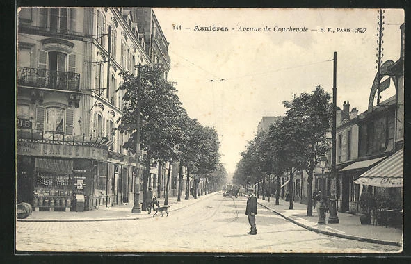 CPA Asnieres, Avenue de Courbevoie