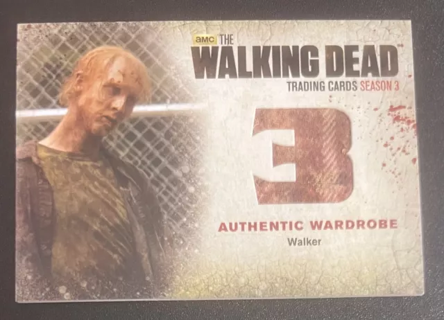 The Walking Dead Season 3 Authentic Wardrobe Walker Memorabilia #W2