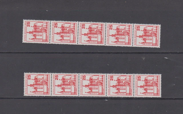 BERLIN  -- B + S  -- MI. 587 -- RM -- 5er STREIFEN MIT UNGER. + GERADER NR ** -